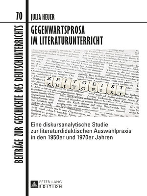 cover image of Gegenwartsprosa im Literaturunterricht